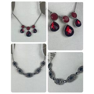 Liz Claiborne 2 Piece Romantic Sparkly Necklaces